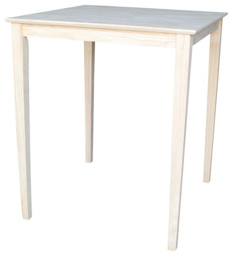 Solid Wood Top Table, 42 Inch High - Transitional - Dining Tables - By ... regarding Caring for Your Solid Wood Table Preserving its Beauty for Years